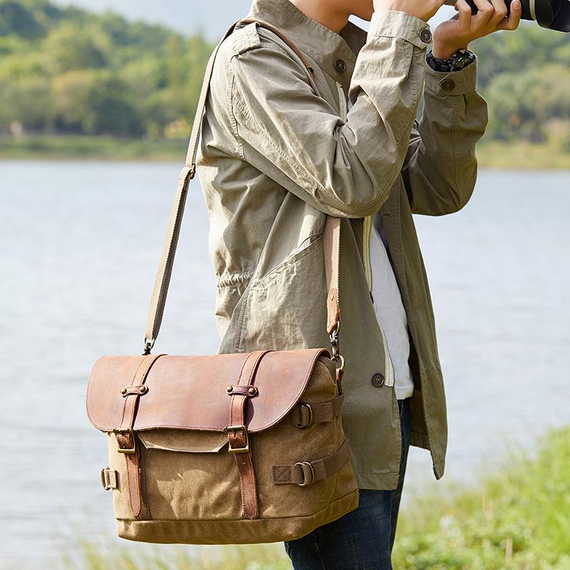 Canvas cameraschoudertas 19 L – Washington — 12