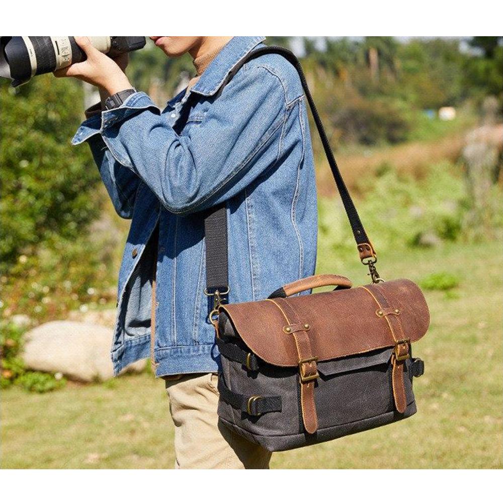 Canvas cameraschoudertas 19 L – Washington — 14