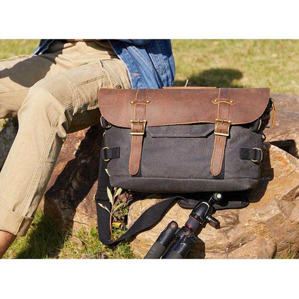Canvas cameraschoudertas 19 L – Washington — 15