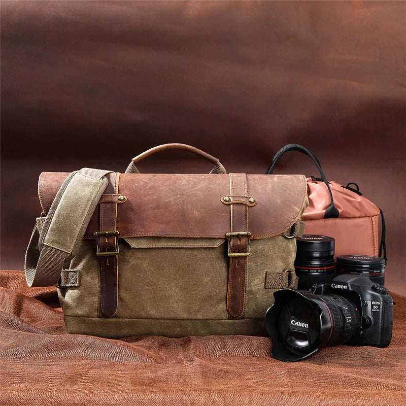 Canvas cameraschoudertas 19 L – Washington — 36
