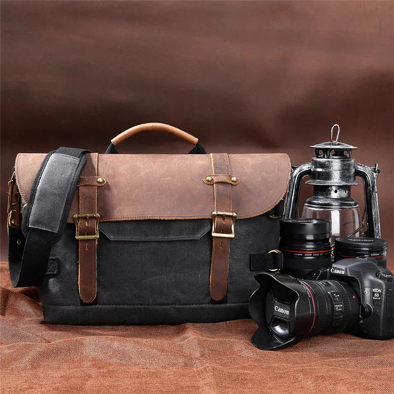 Canvas cameraschoudertas 19 L – Washington — 37