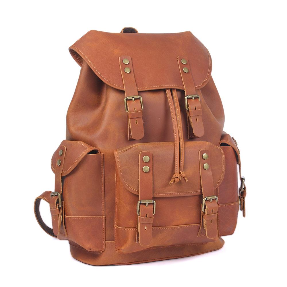 Sac à dos en cuir pour ordinateur 25 L – Waterloo — 4