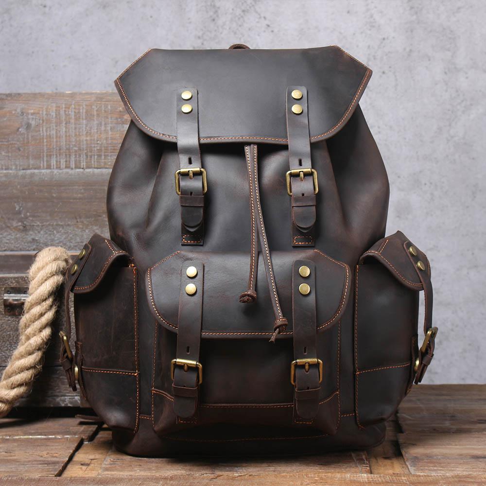 Sac à dos en cuir pour ordinateur 25 L – Waterloo — 13