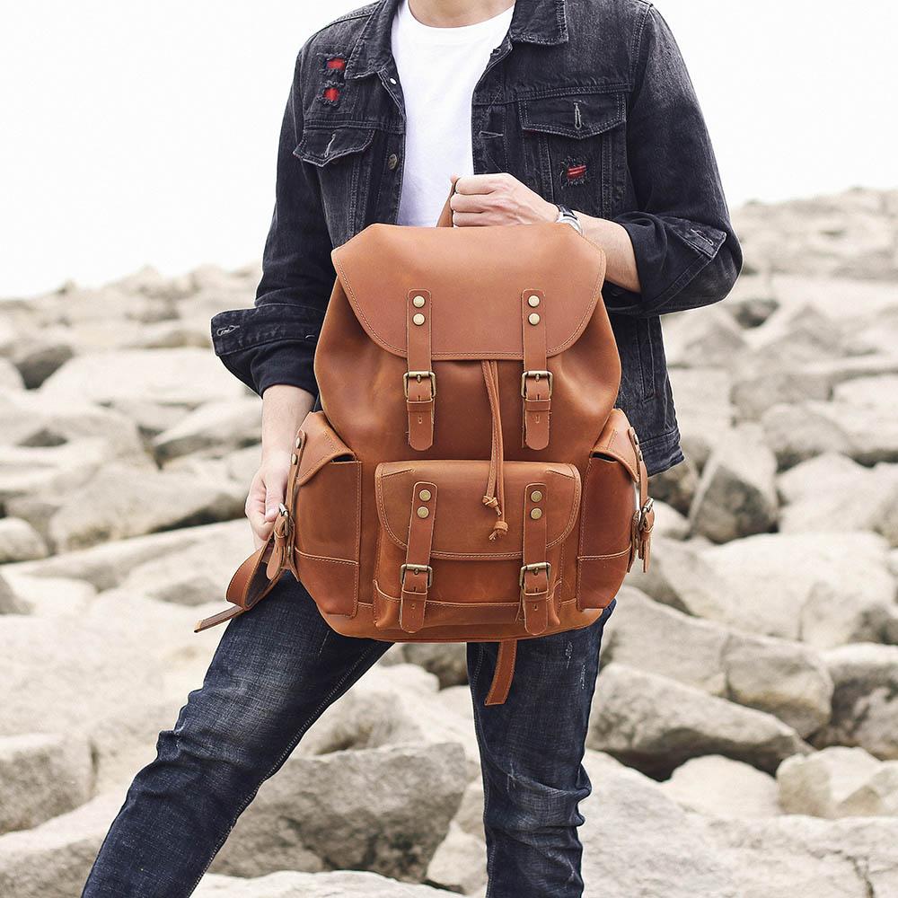 Sac à dos en cuir pour ordinateur 25 L – Waterloo — 16
