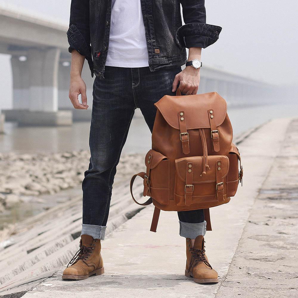Sac à dos en cuir pour ordinateur 25 L – Waterloo — 17