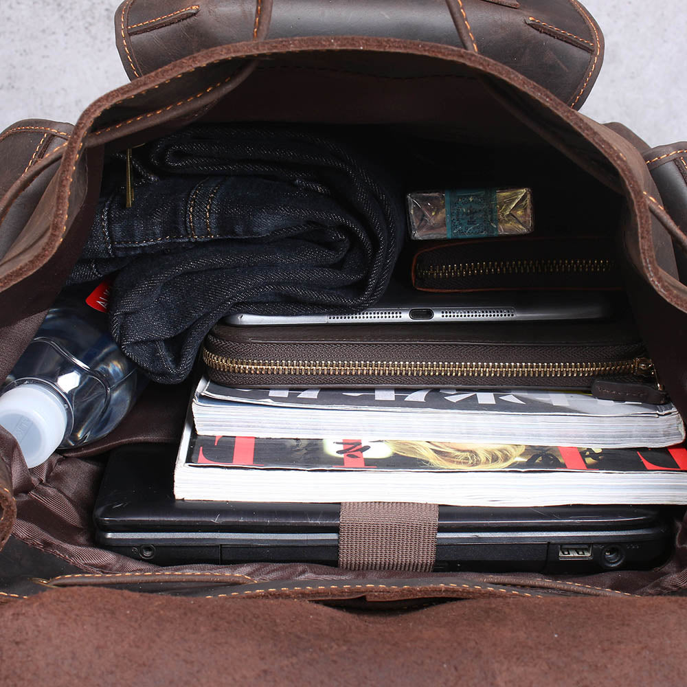 Sac à dos en cuir pour ordinateur 25 L – Waterloo — 39