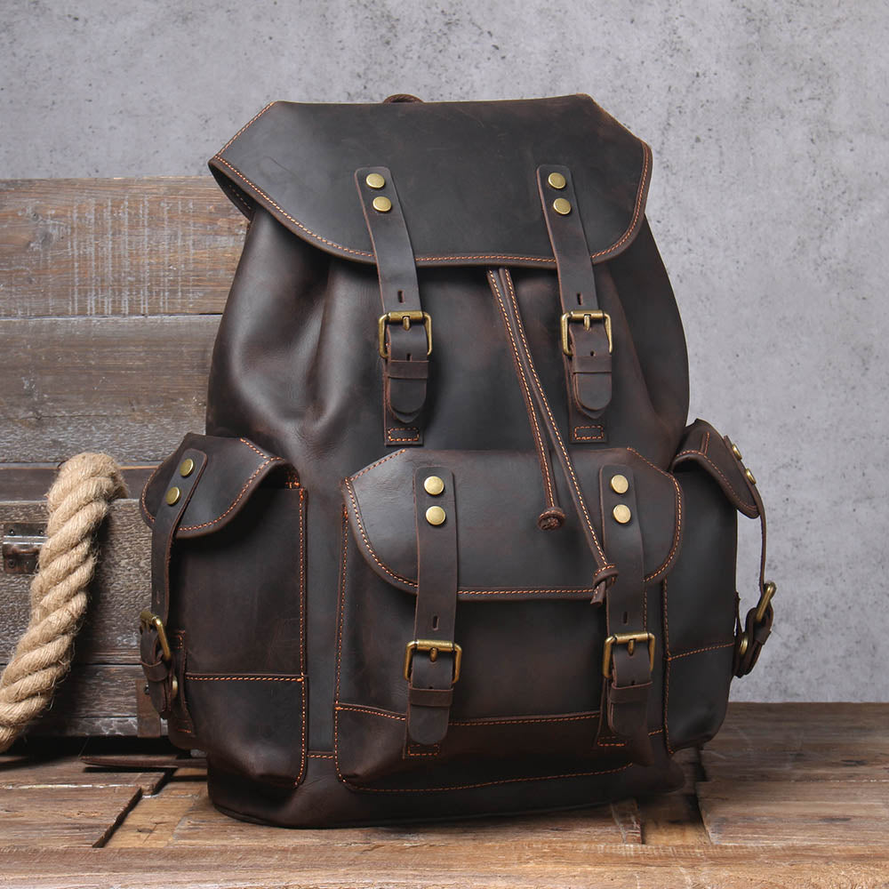 Sac à dos en cuir pour ordinateur 25 L – Waterloo — 59