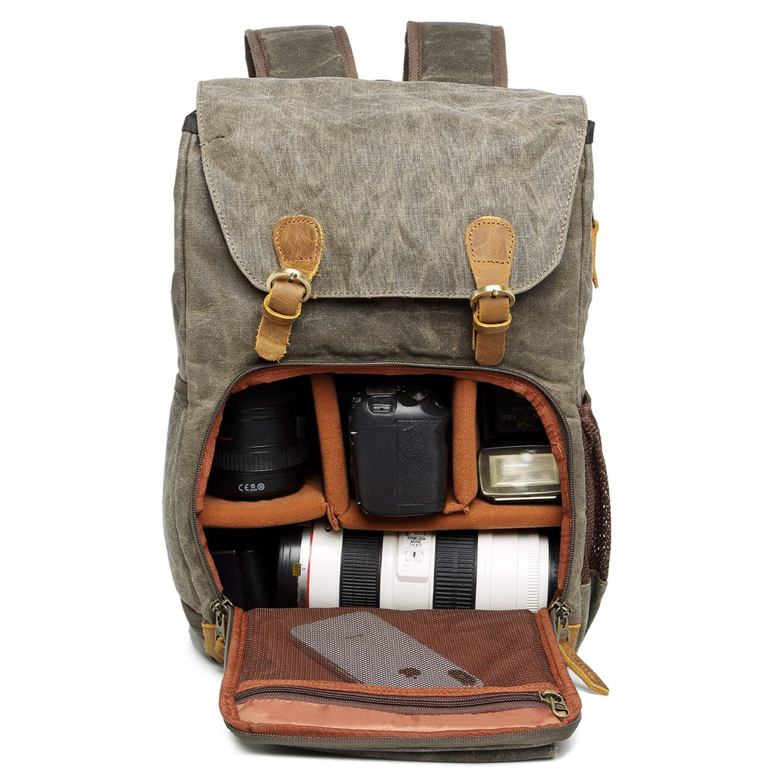 Yellowstone — Waterproof Canvas Camera Backpack, image 14