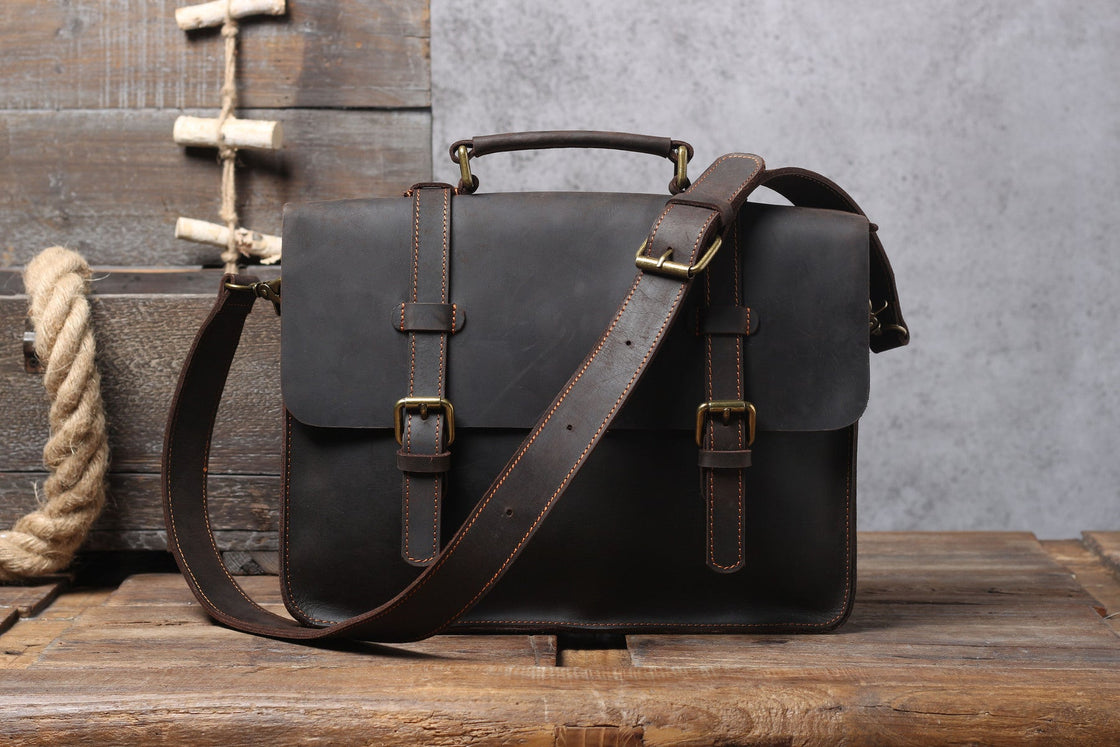 Leren schoudertas 7 L – Zaina — 35