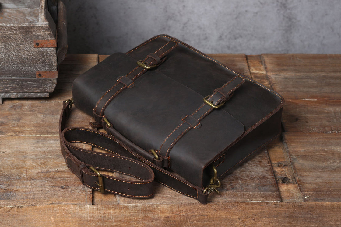 Leren schoudertas 7 L – Zaina — 37