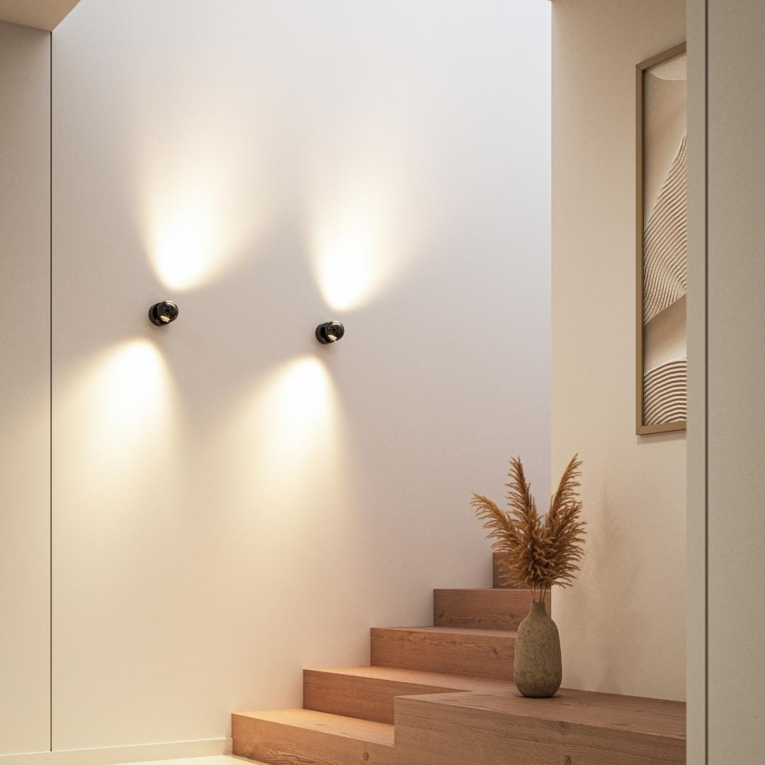 OrbLume – LED Wall Light with Rotation and Remote