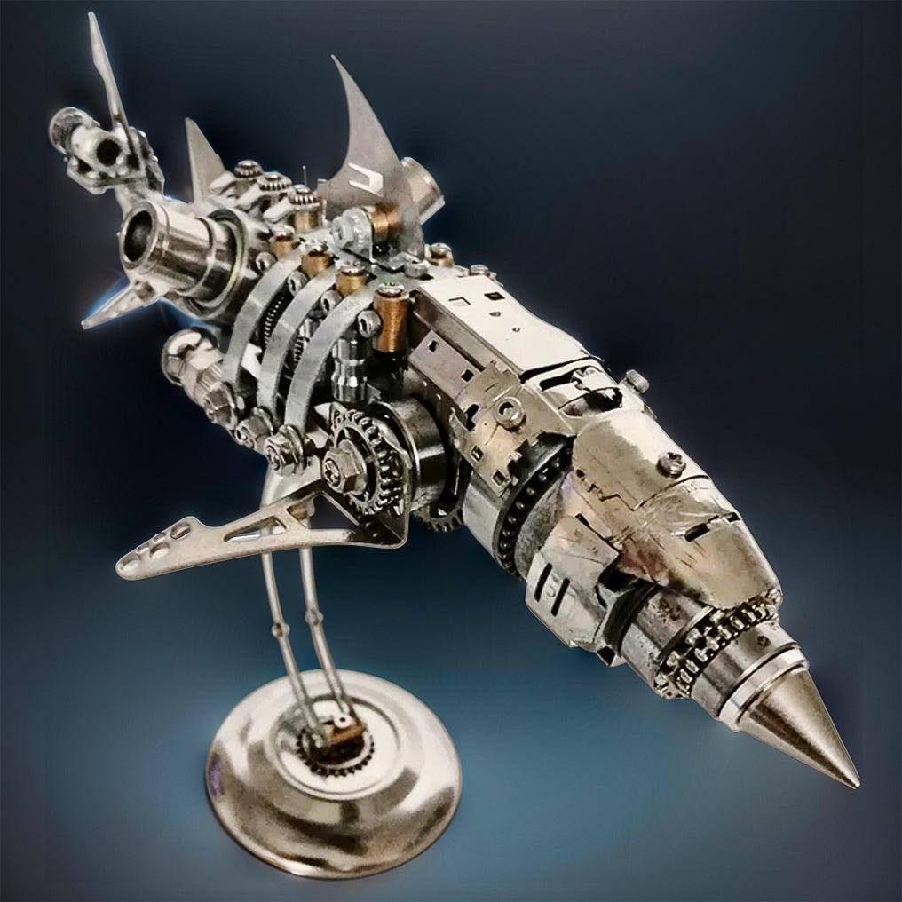 Diyion™ | DIY 3D Metal Mechanical Shark Puzzle Model Assembly Kit-209PCS - Diyion