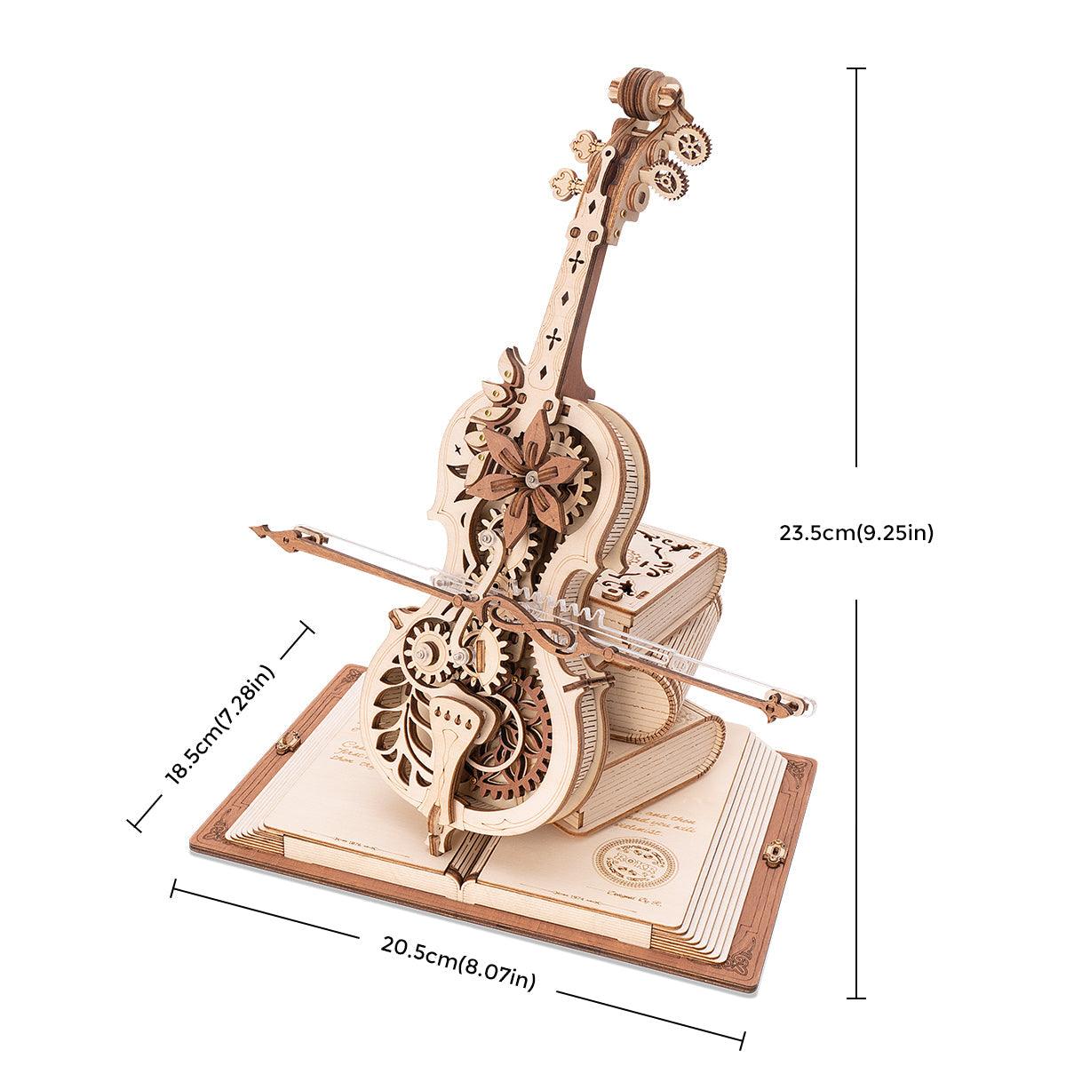 Diyion™ | Magic Cello Mechanical Music Box 3D Wooden Puzzle - Diyion