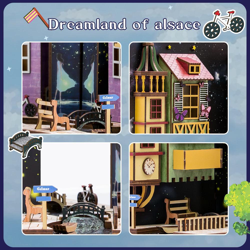 Diyion™ | DIY Booknook Kit (Dreamland Of Alsace) - Diyion