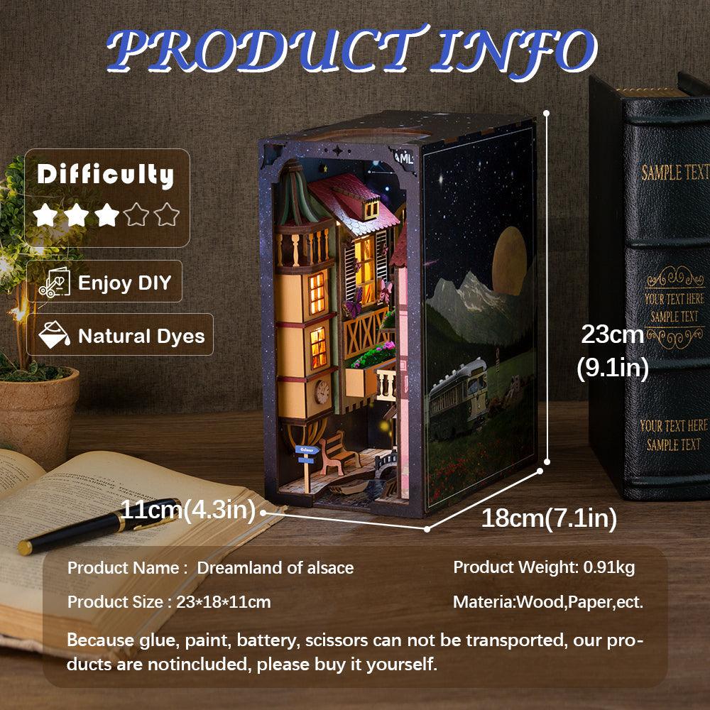 Diyion™ | DIY Booknook Kit (Dreamland Of Alsace) - Diyion