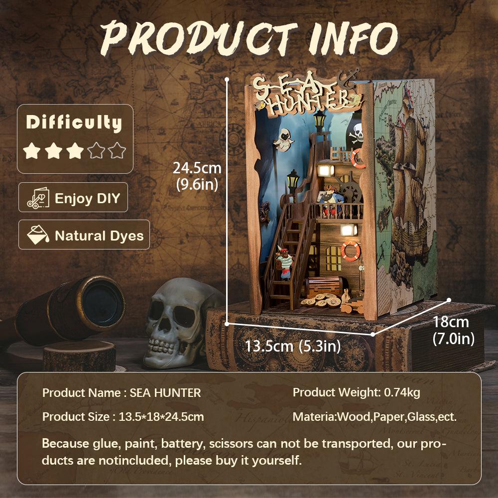 Diyion™ | DIY Booknook Kit (Sea Hunter) - Diyion