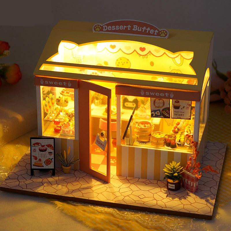 Diyion™ | DIY Dollhouse Kit ( Dream Shop) - Diyion