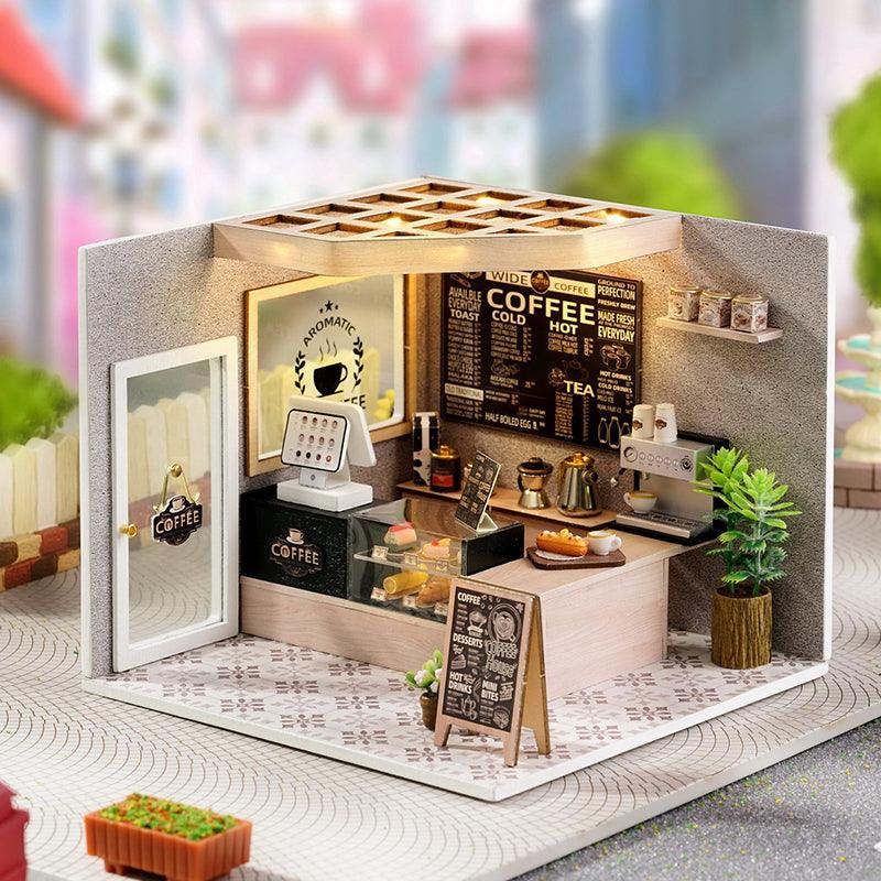 Diyion™ | DIY Dollhouse Kit (Leisurely Coffee Shop) - Diyion