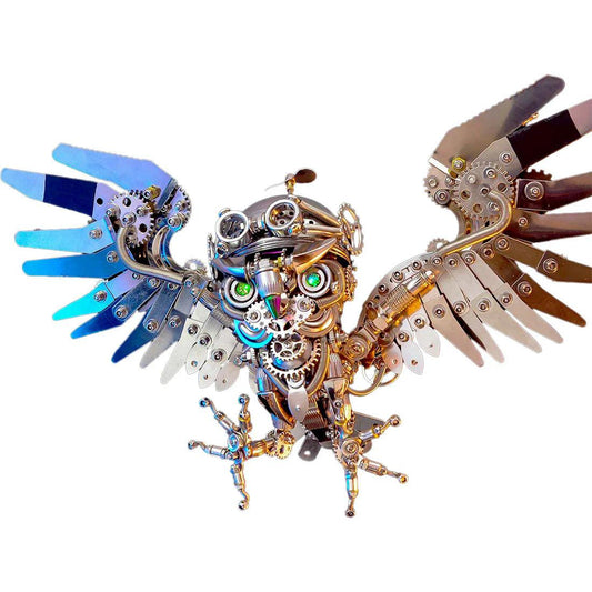Diyion | 3D Nocturnal Owl DIY Steampunk Metal Assembly Animal Model - Diyion