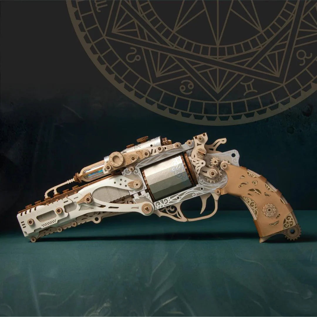Diyion™ | Steampunk Revolution 3D Mechanical Revolver Puzzle - Diyion