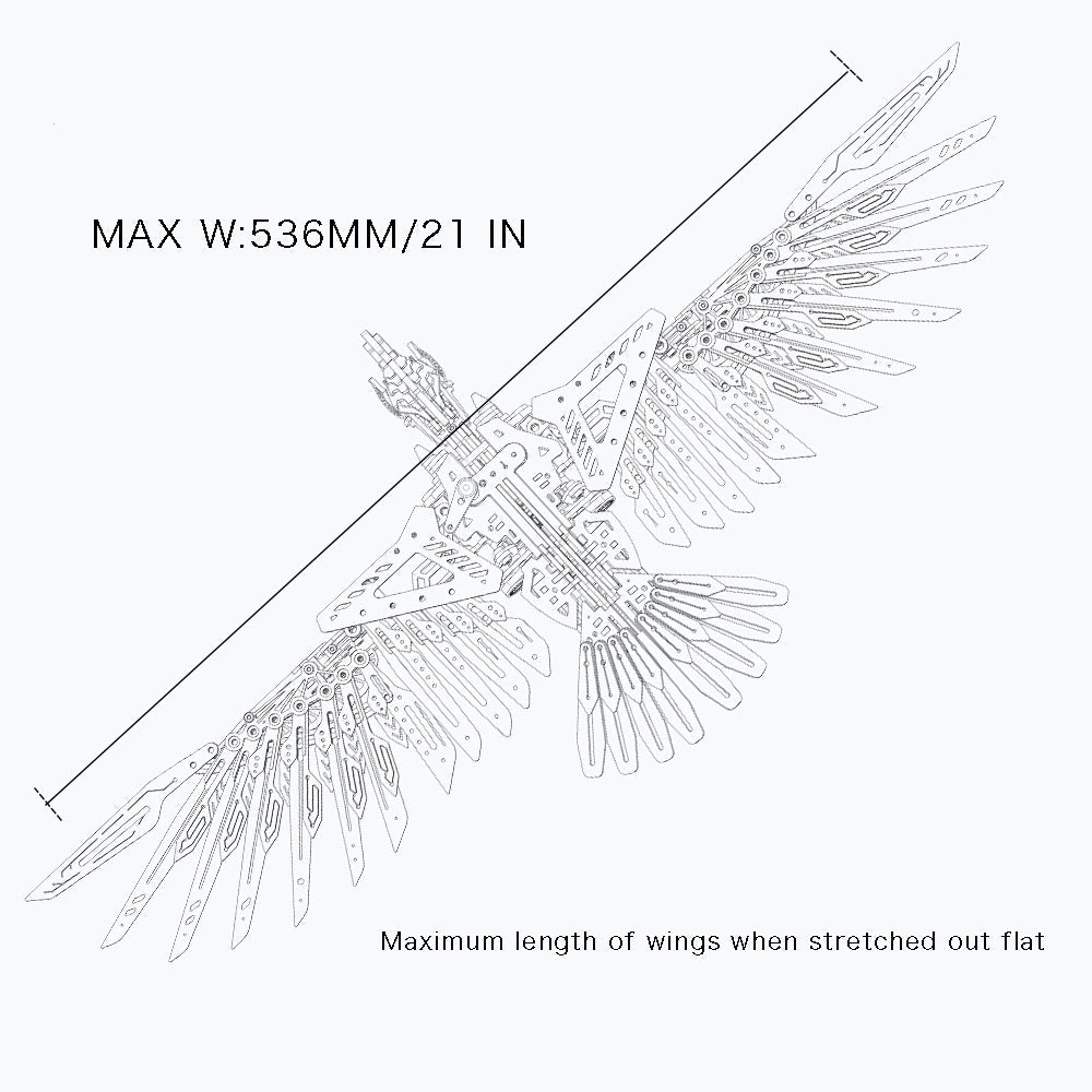 Diyion | Majestic 3D Metal Mechanical Eagle Model Kit
