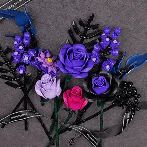 Diyion™ | Purple Rose Bouquet Building Block Set - Diyion