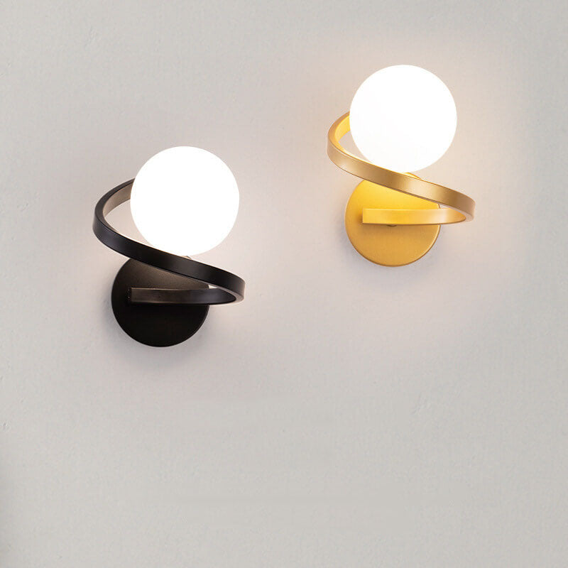 CurveLuxe – Sleek Iron Arch Wall Light
