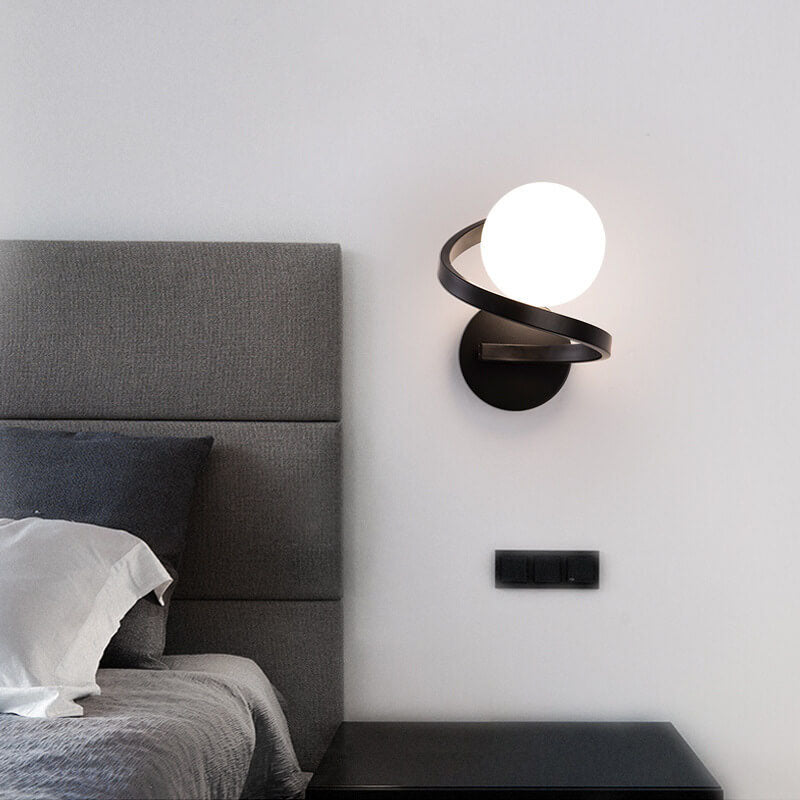 CurveLuxe – Sleek Iron Arch Wall Light