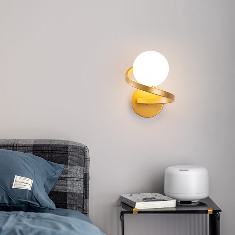 CurveLuxe – Sleek Iron Arch Wall Light