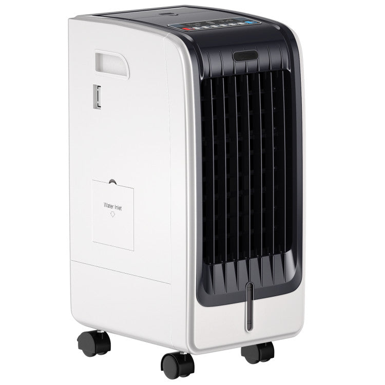 110V Portable Evaporative Cooler – 3-Speed Air Fan with 8-Hour Timer Function | Adjustable Breeze | For Home & Personal Comfort