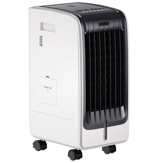 110V Portable Evaporative Cooler – 3-Speed Air Fan with 8-Hour Timer Function | Adjustable Breeze | For Home & Personal Comfort