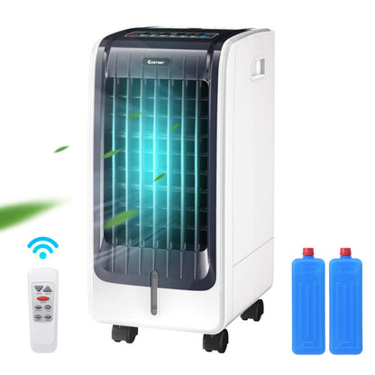 110V Portable Evaporative Cooler – 3-Speed Air Fan with 8-Hour Timer Function | Adjustable Breeze | For Home & Personal Comfort