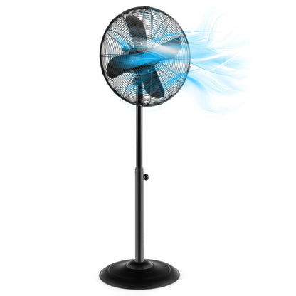 16-Inch Oscillating Pedestal Fan – Adjustable Height Standing Fan with 3 Speed Settings | Custom Airflow | For Home & Office Cooling