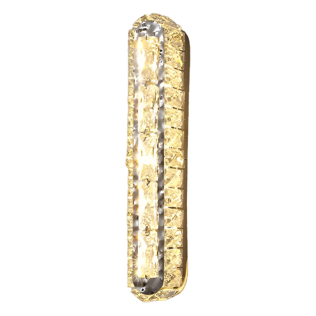 GlowElite – Crystal LED Wall Lamp with Elegant Dimming Control