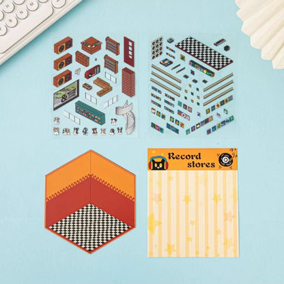 DIYION™ | Sticker Scene: DIY Picnic|Magical Library|Spring Party|Beach|Amusement Park|Record Store