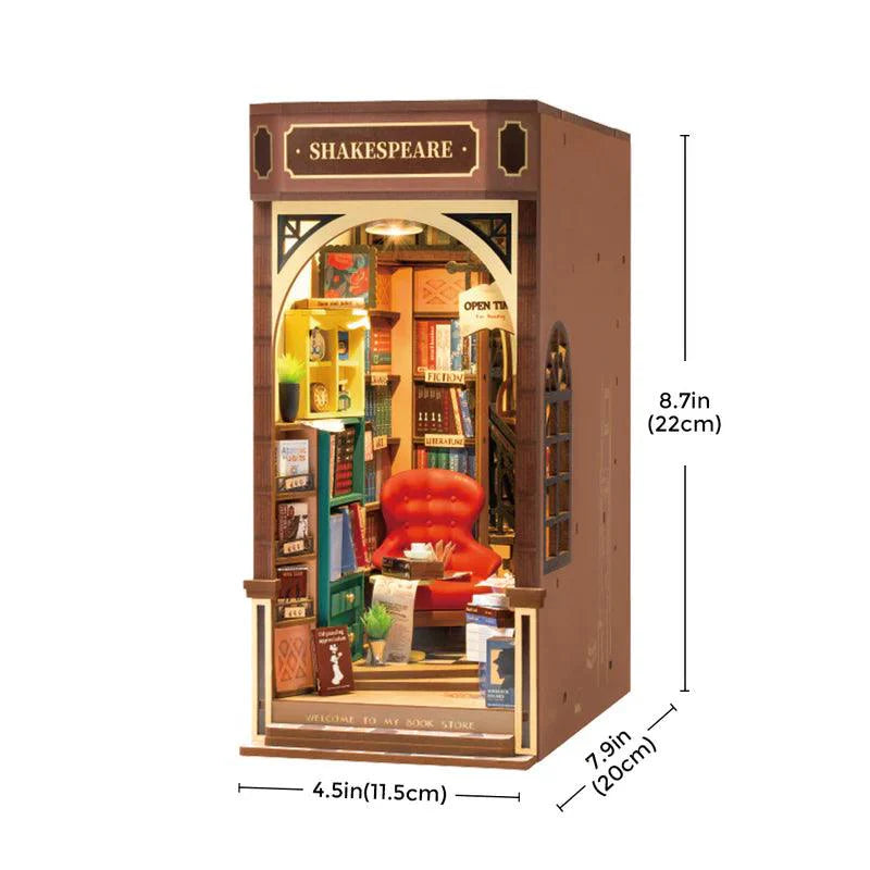 Diyion™ | Shakespeare Literary Haven Book Nook DIY Kit - Diyion