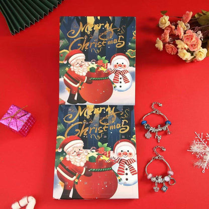 24 Days Christmas Countdown Advent Calendar Bracelet Set - DIYION