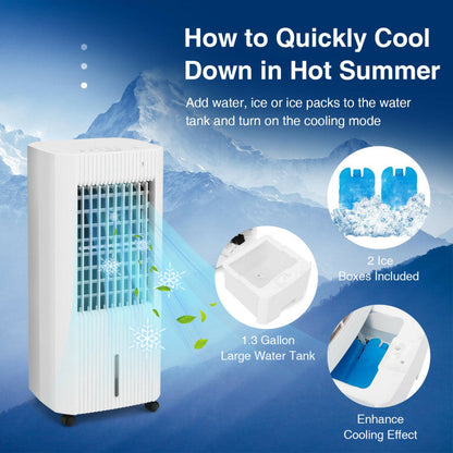 3-Mode Evaporative Air Cooler – Portable 3-in-1 Cooling Unit for Efficient Airflow | Easy Control | For Living Rooms & Workspaces