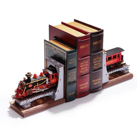 Diyion™ | Vintage Railway train Bookends - Diyion