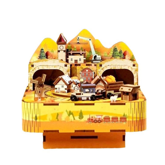 Autumn Day DIY Music Box | 3D Wooden Puzzle - DIYION