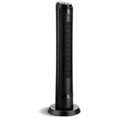 75° Oscillating Tower Fan – 40-Inch Fan with Remote, 3 Breeze Modes & 4 Wind Speeds | Quiet Power | For Living Room & Workspace