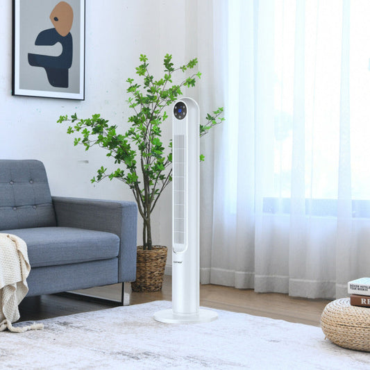 80° Oscillating Tower Fan – 42-Inch Slim Design with Smart Display & Remote | Powerful & Quiet | For Living Room & Workspace