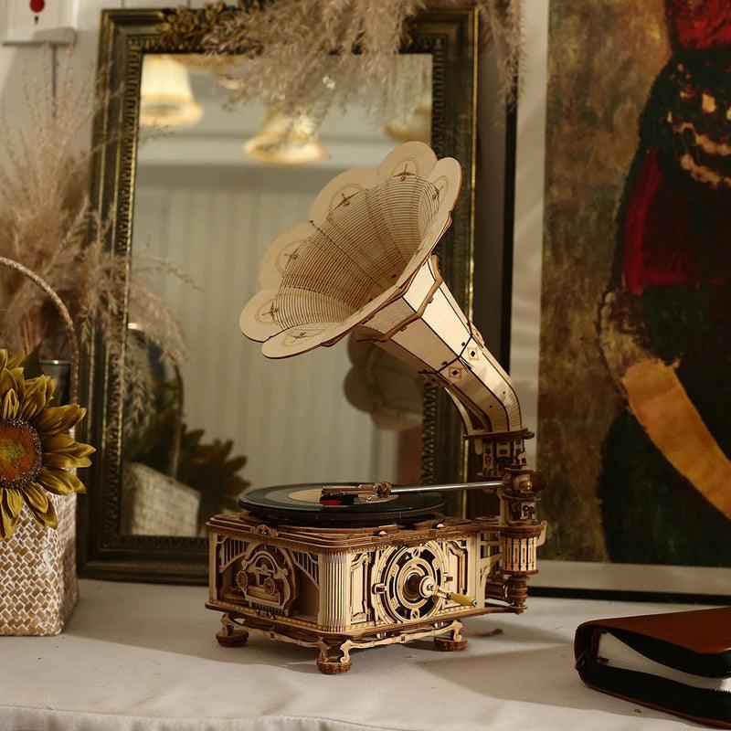 Diyion™ | Vintage Melody Maker DIY Wooden Gramophone Kit - Diyion