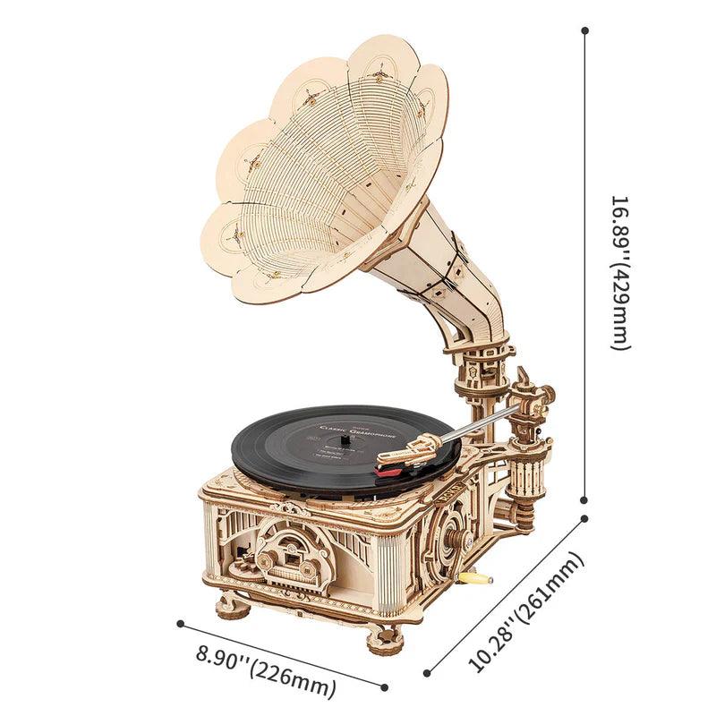 Diyion™ | Vintage Melody Maker DIY Wooden Gramophone Kit - Diyion