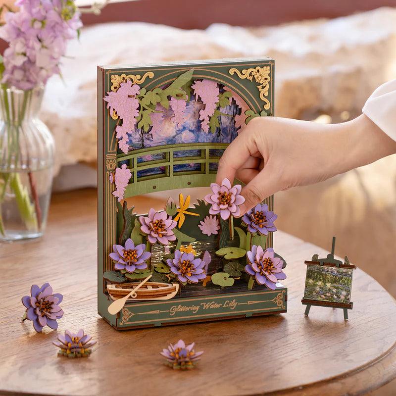 Diyion™ | Monet's Garden 3D Wooden Puzzle with LED Lighting - Diyion