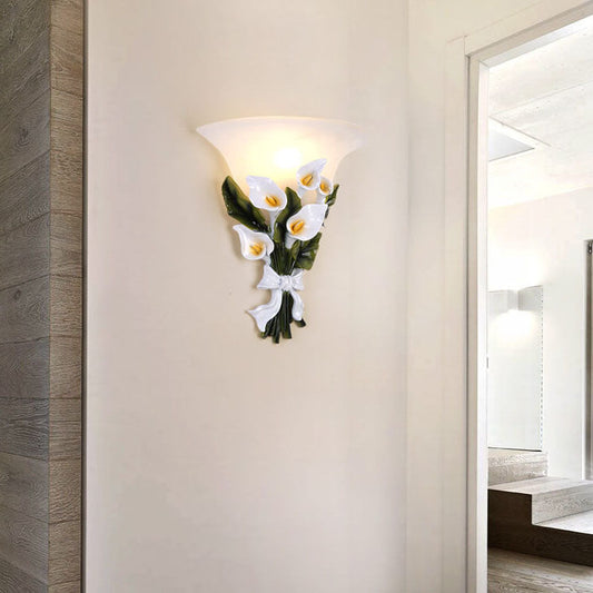 FloraGrace – Botanical Wall Lamp with One Arm