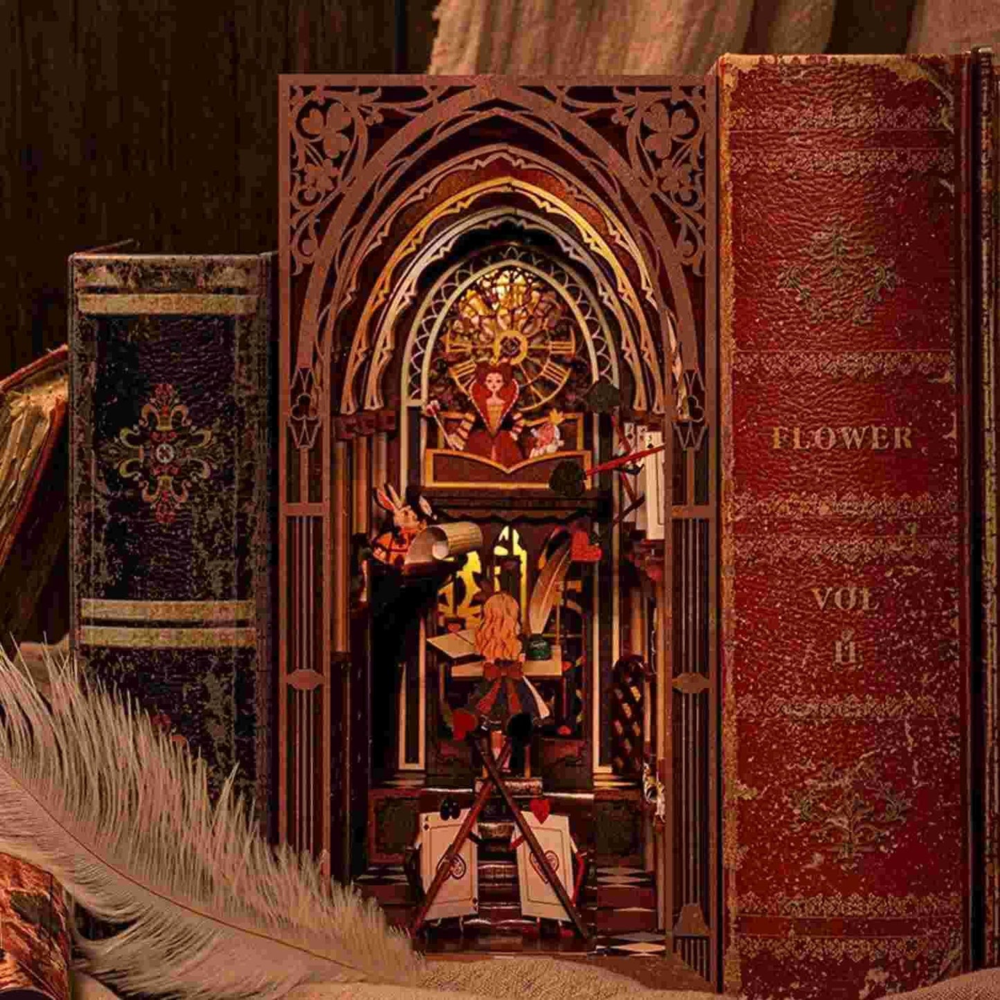 Alice's Evidence DIY Book Nook Kit | Wonderland Inspired
