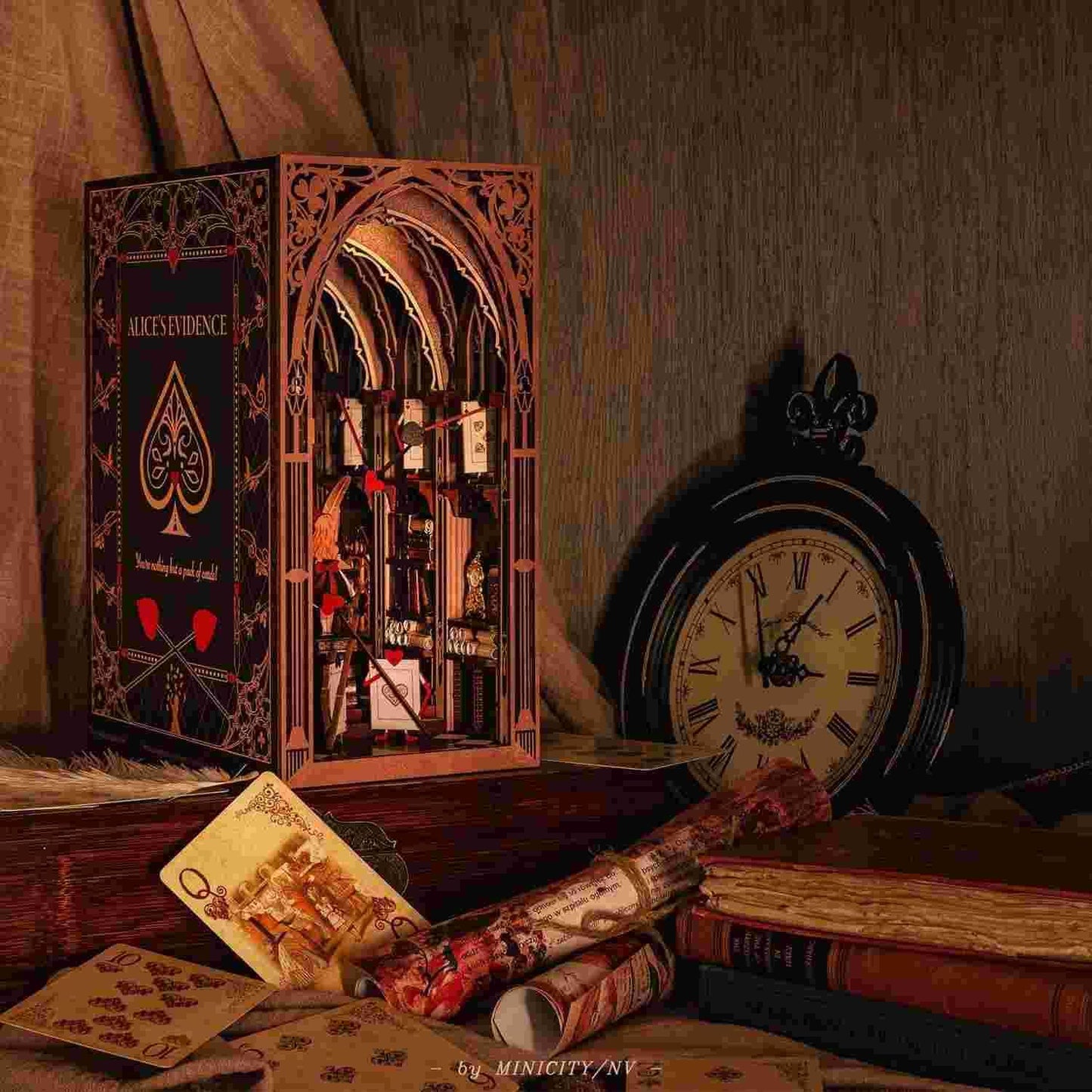 Alice's Evidence DIY Book Nook Kit | Wonderland Inspired