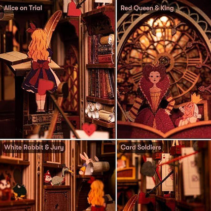 Alice's Evidence DIY Book Nook Kit | Wonderland Inspired