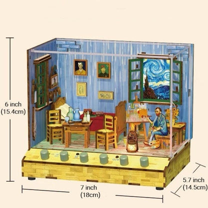 Van Gogh's Bedroom in Arles DIY Miniature House - DIYION